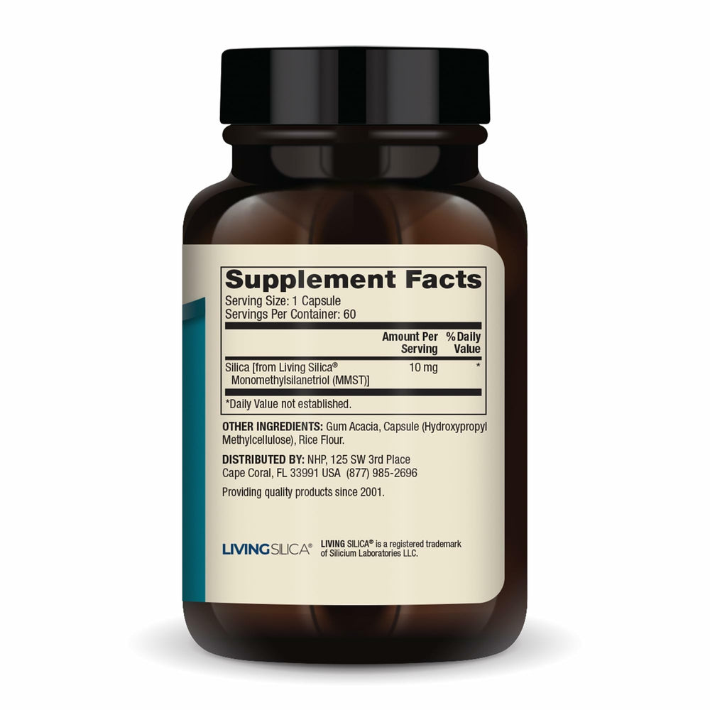 Illustration of plant-based silica ingredients for collagen support