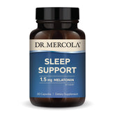 Dr. Mercola Sleep Support with Melatonin bottle and label
