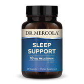 Dr. Mercola Sleep Support with Melatonin bottle - 30 capsules, 10 mg melatonin per serving