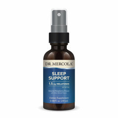 Dr. Mercola Sleep Support Melatonin Spray bottle with Raspberry flavor