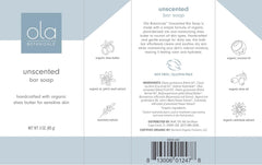 Ingredients and organic oil blend used in Dr. Mercola Soothing Bar Soap