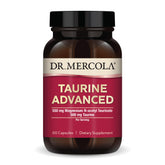 Dr. Mercola Taurine Advanced bottle label close-up