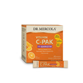 Product shot: Dr. Mercola Vitamin C-PAK with Quercetin orange effervescent 30-pack packets