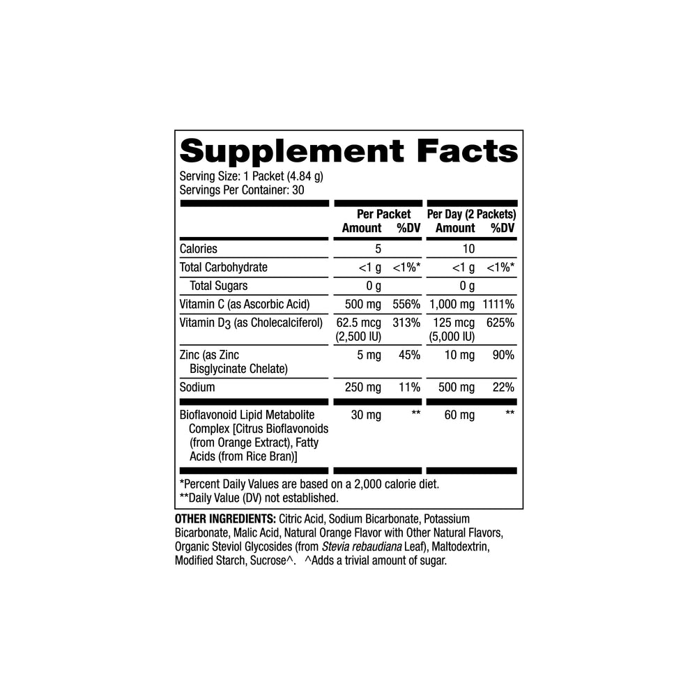 Dr. Mercola Vitamin C-PAK package with 30 on-the-go packets Non-GMO