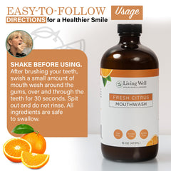 Product label highlighting dentist-developed formula by Dr. Michelle