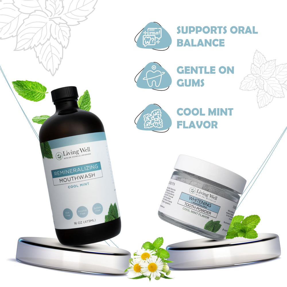 Hydroxyapatite tooth powder jar with scoop