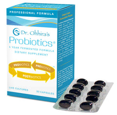 Dr Ohhira’s Probiotics Professional Formula bottle and capsules