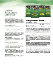Natural fruits and vegetables used as prebiotics