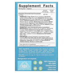 Close-up of Dr. Ohhira's Probiotics Professional Formula capsules and bottle