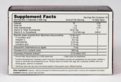 Close-up of Dr. Ohhira's Propolis Plus bottle