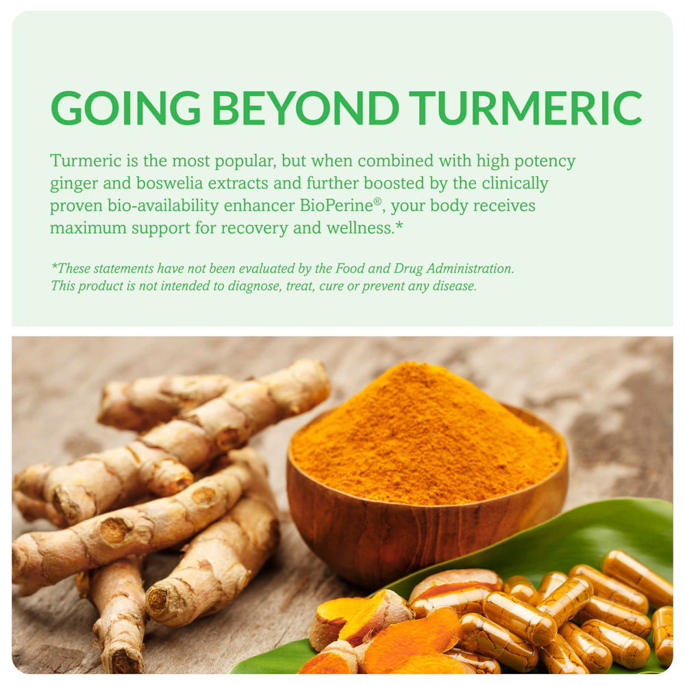 Label on Dr. Olivia Naturals Turmeric Complex bottle