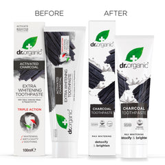 Brushing with Dr Organic toothpaste