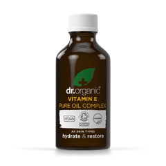 Ingredient list featuring Vitamin E, Rose Oil, Rosehip Oil, Jojoba Oil in the formula