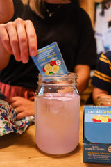 Strawberry-Lemon flavor label of Cal-Mag Vites