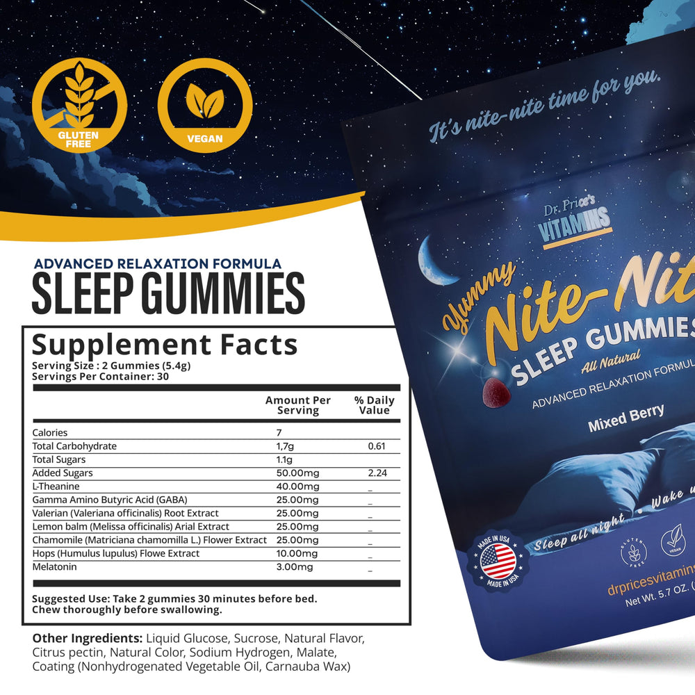 Close-up of 3mg melatonin in Dr. Price Sleep Gummies
