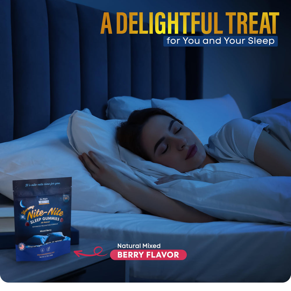 Back of packaging for Dr. Price Sleep Gummies