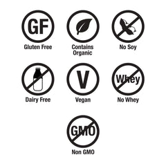 Graphic showing 12 organic fruits, vegetables, and herbs