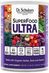 Front view of Dr. Schulze's SuperFood Ultra package