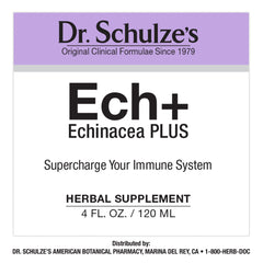 4 oz bottle size of Dr. Schulze's Echinacea Plus
