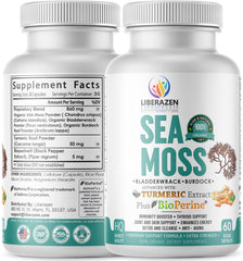 Dr. Sebi-inspired seamoss ingredients illustration