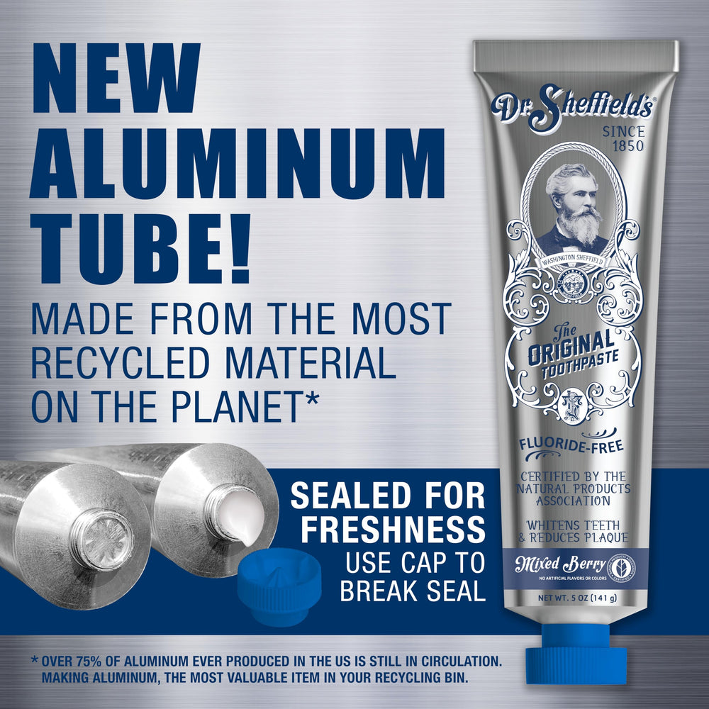 Two-pack toothpaste box with Berry flavor branding