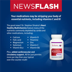Front view of Dr Sinatra Heart Healthy Multivitamin packaging