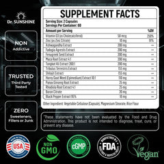 DR. SUNSHINE Forged 14-in-1 Shilajit product on shelf indicating quality.