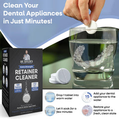 Travel-friendly retainer cleaner tablets pack