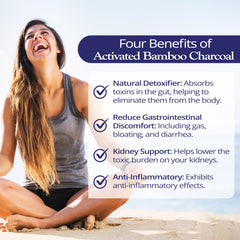 Bamboo charcoal detox capsules ingredient label