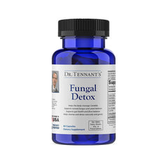 Bottle of Dr. Tennant's Fungal Detox with capsules