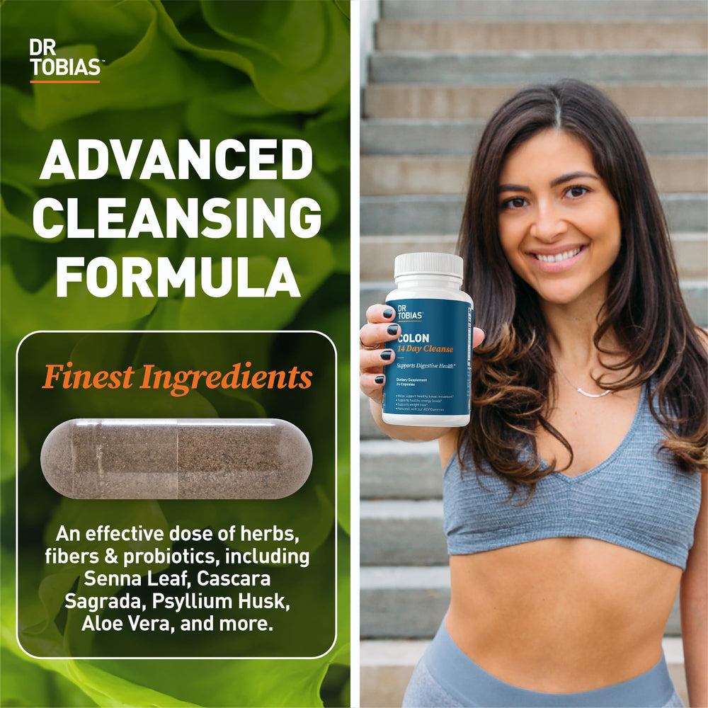 Bottle of Dr. Tobias Colon Cleanse with 24 capsules