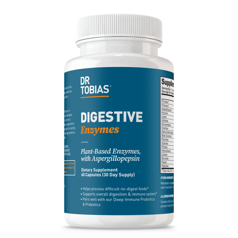 Dr. Tobias Digestive Enzymes bottle label