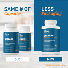 Product packaging showing 120 capsules and 60 servings