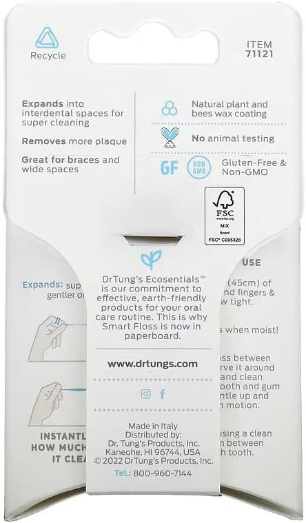 Graphic showing long-lasting freshness of Dr. Tungs Smart Floss