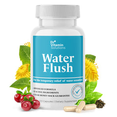 DR VITAMIN SOLUTIONS Diuretic Water Pills bottle label – 120 capsules
