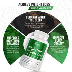 Front view of Dr Vitamin Solutions Nighttime Fat Burner packaging