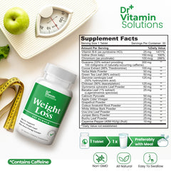 Front packaging of DR VITAMIN SOLUTIONS weight loss supplement