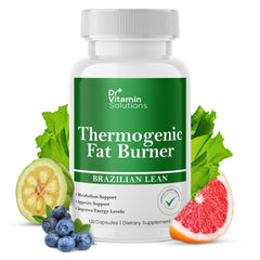 Bottle of DR VITAMIN SOLUTIONS Thermogenic Fat Burner with 120 capsules