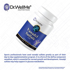 Certifications showing non-GMO and gluten-free features of Dr. WellMe Vanadyl Sulfate