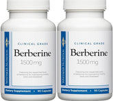 Front view of Dr. Whitaker Berberine bottle with 180-count