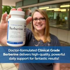 Healthy Directions distributor logo and Berberine packaging