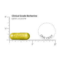 Close-up of Berberine product label highlighting 1,500 mg daily serving