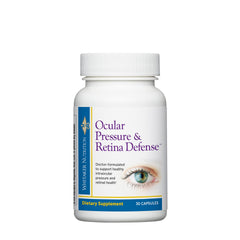Front view of Dr. Whitaker Ocular Pressure & Retina Defense supplement bottle