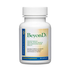 Bottle of Dr. Whitaker BeyonD3 featuring 5,000 IU vitamin D3 and co-factors