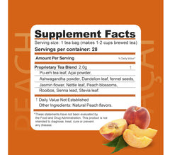 Dr. Zisman ZT Slimming Peach Tea steeping for flavorful aroma.