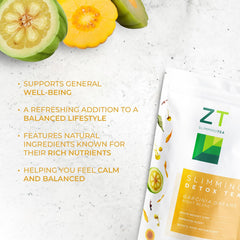 Dr. Zisman ZT Slimming Tea mint leaf closeup shows fresh flavor and digestion cues