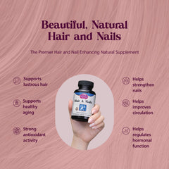 Close-up of hair and nails concept