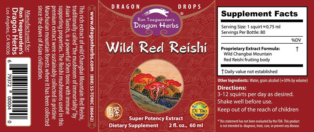 Wild Red Reishi mushrooms in natural alpine habitat