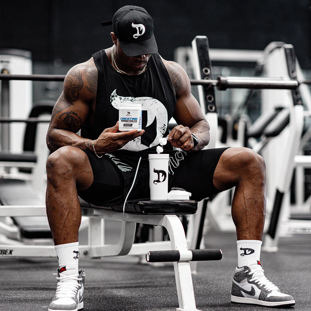 Full product display showing bottle and label