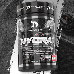 DRAGON PHARMA Hydra packaging and logo